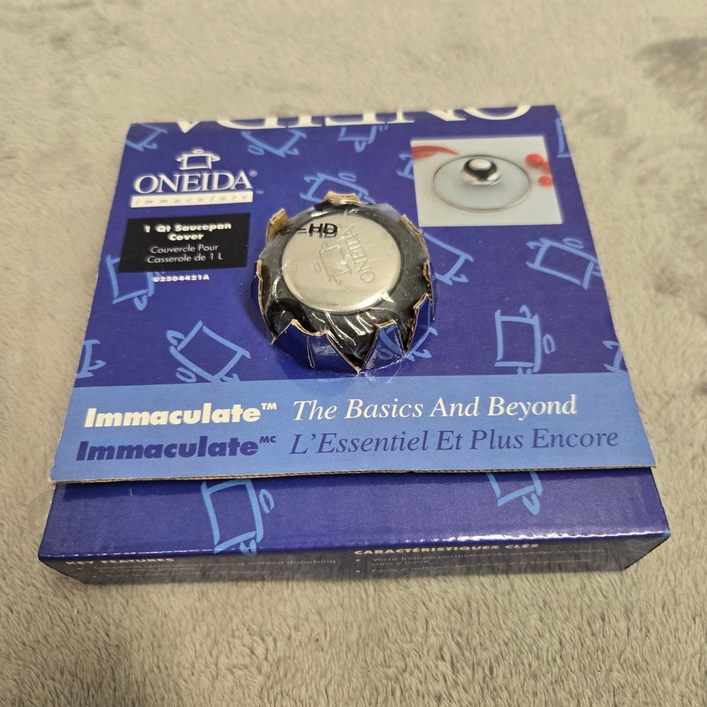 Oneida Immaculate 1 Qt Saucepan Cover Replacement Glass Lid U2504421A NEW